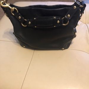 Black Leather Shoulder Bag